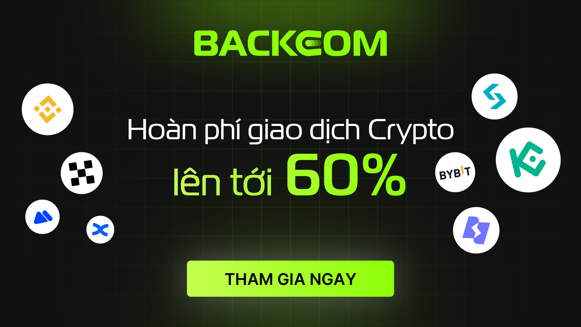 Backkom Coin Backcom.io - Hoàn Phí Giao Dịch Crypto & Forex Lên Tới 100%