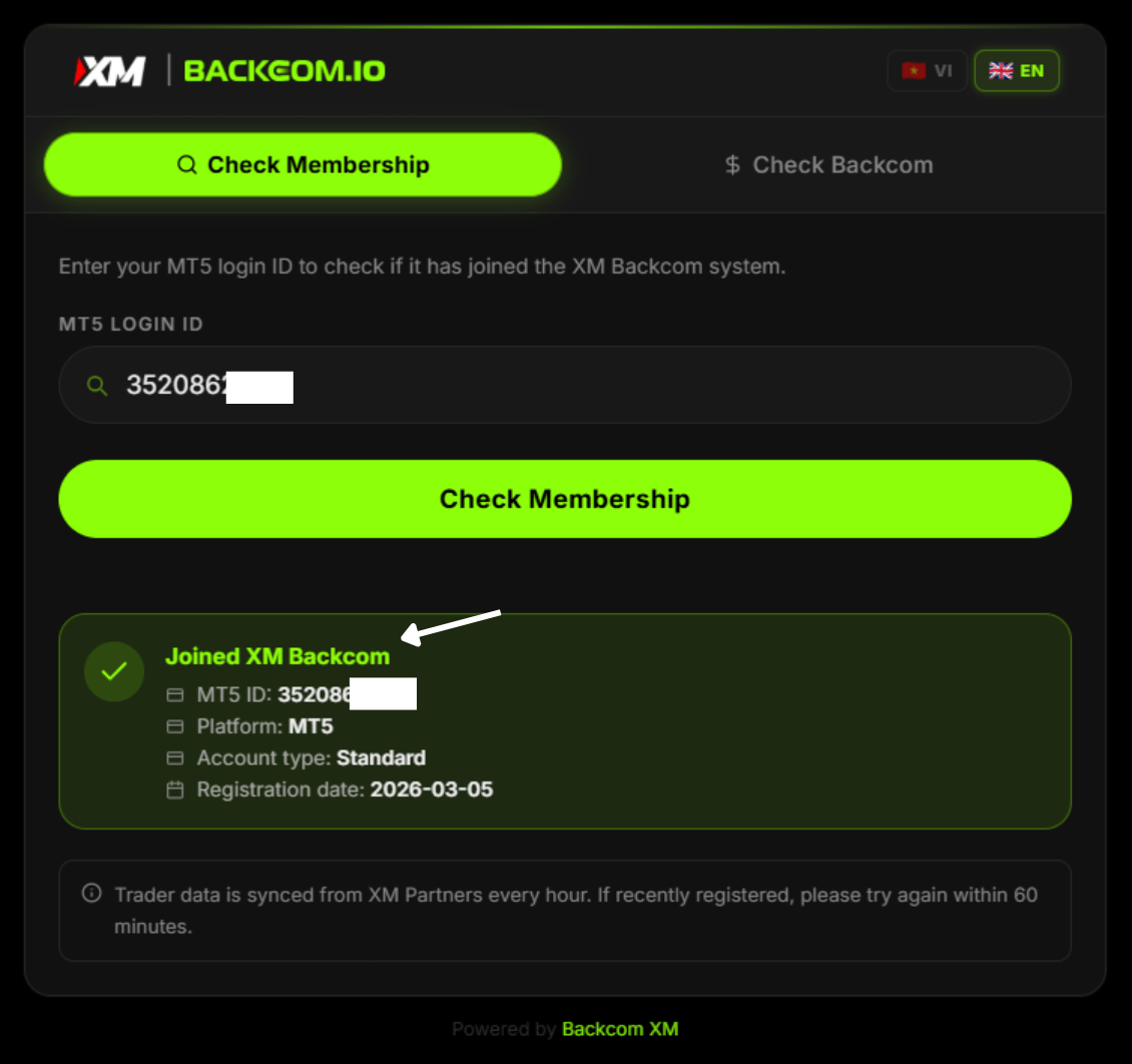Backcom XM Checker