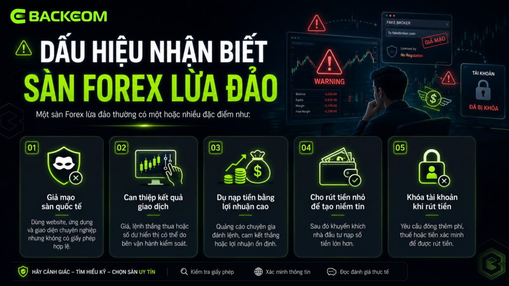 Điển Hình 05 Dấu Hiệu Nhận Biết Của Các Sàn Forex Lừa Đảo