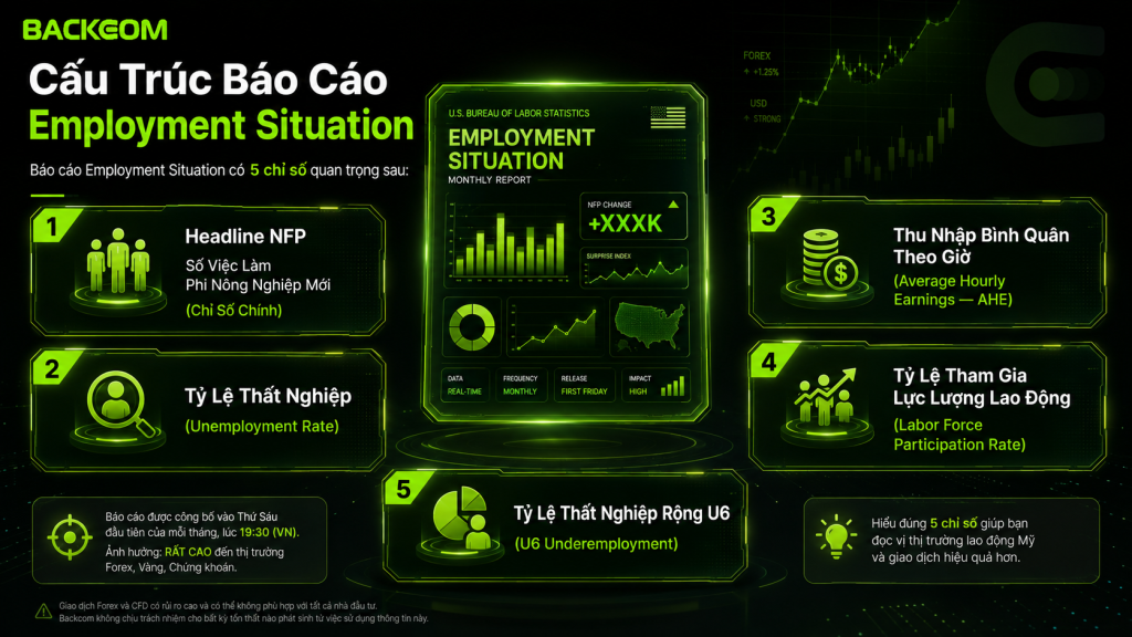 5 chỉ số quan trọng trong báo cáo Employment Situation của tin Nonfarm