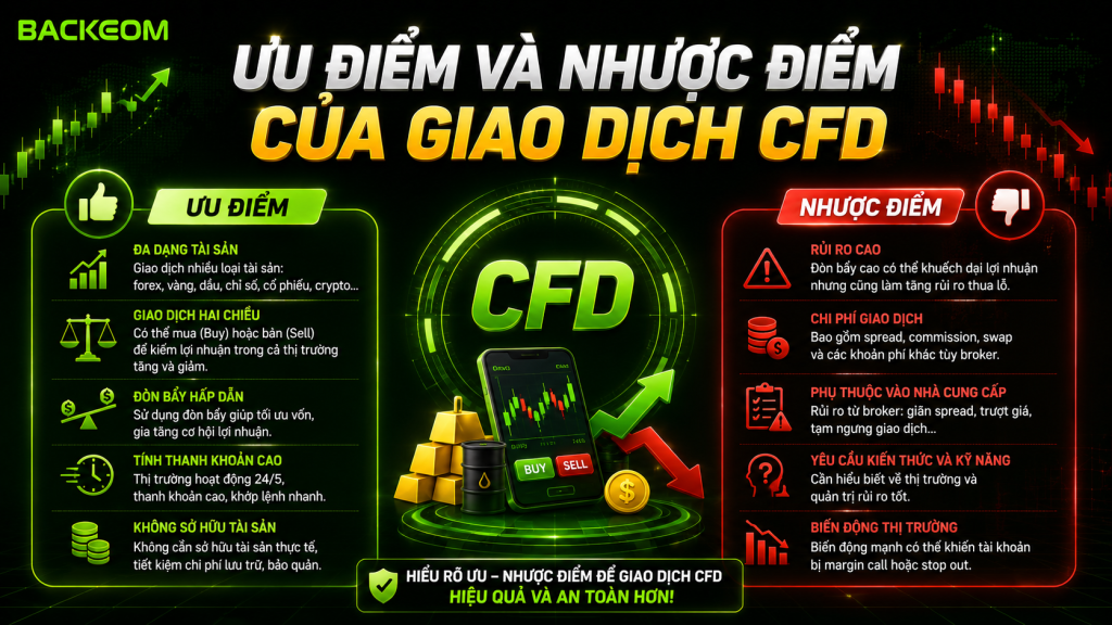 Ưu điểm và nhược điểm của giao dịch CFD