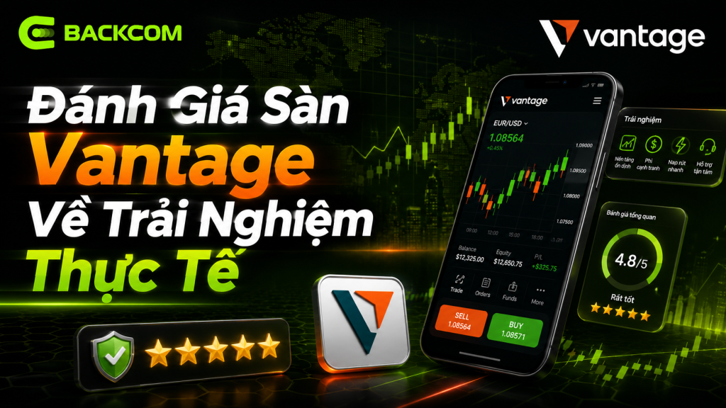 Đánh giá sàn Vantage về phí giao dịch và trải nghiệm nạp rút