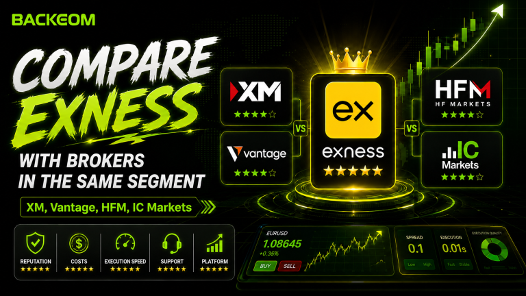 Compare Exness With XM, Vantage, HFM and IC Markets: Which to Choose?