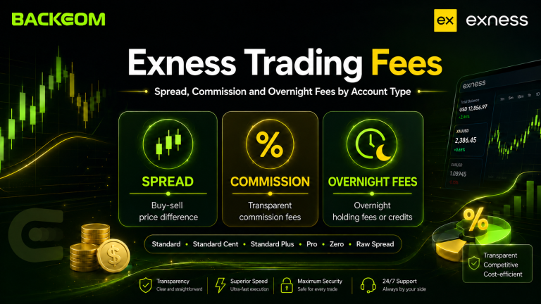 Exness Trading Fees: Spread, Commission and Swap by Account Type