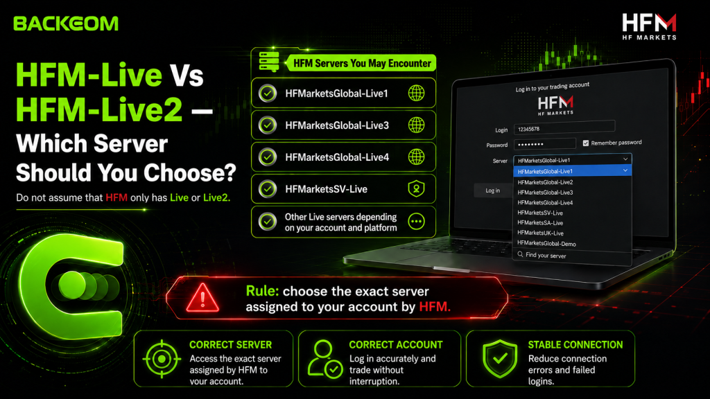 HFM Live vs Live2: how to choose the exact HFM server assigned to your account
