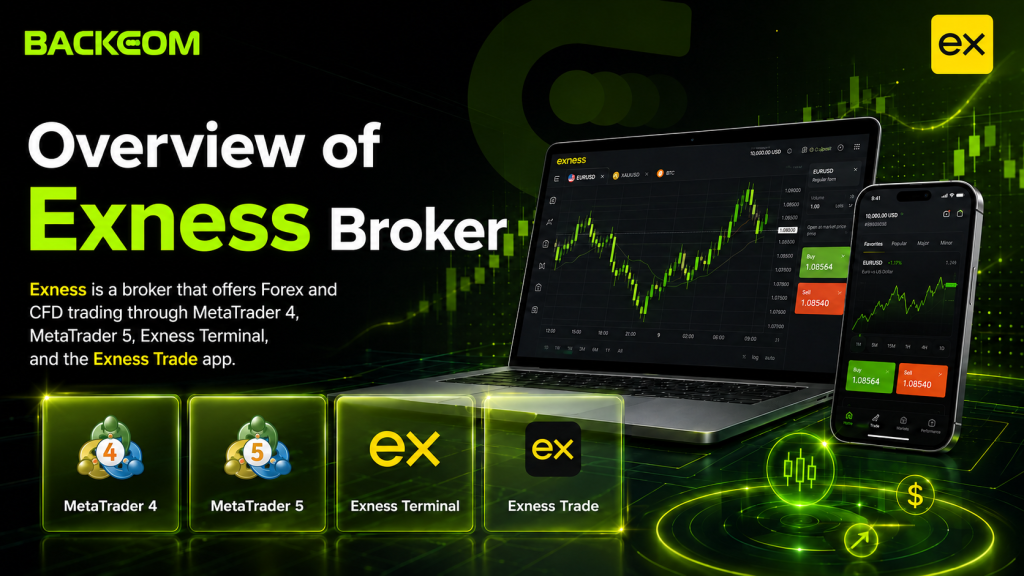 An overview of the Exness broker for this Exness review