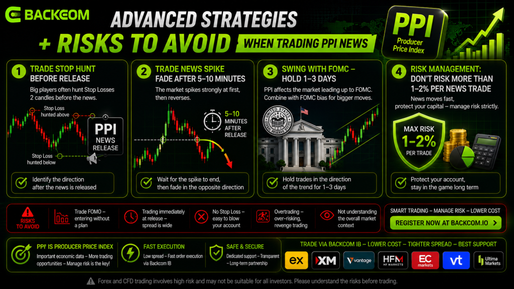 Advanced tactics and the risks to avoid when you trade PPI news