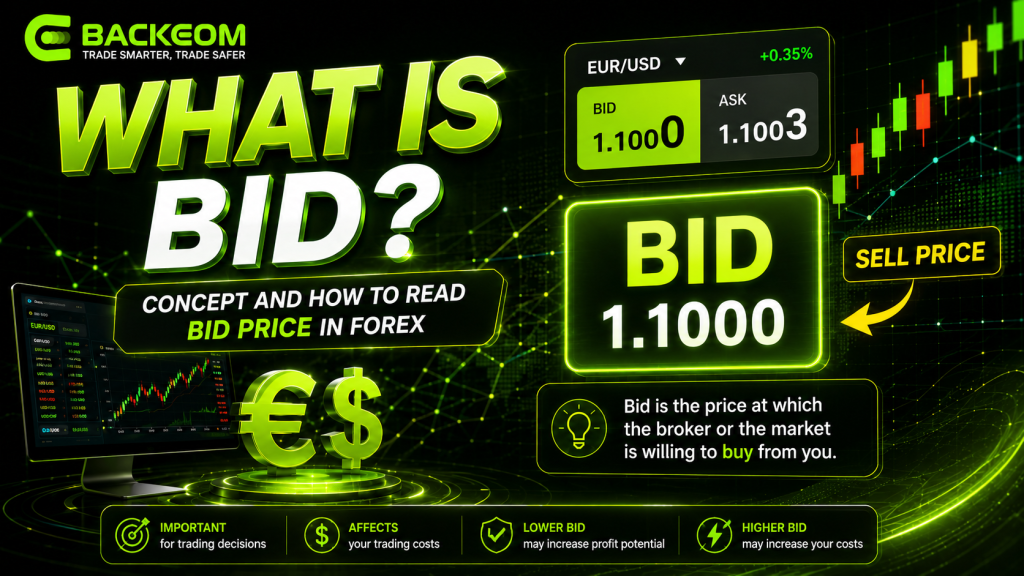 What bid and ask mean - the Bid price concept in Forex