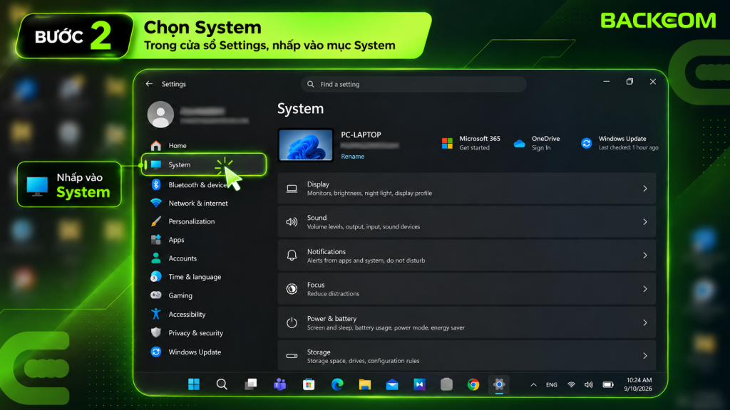 Bước 2 trong bộ hướng dẫn cách để kích hoạt và mở công cụ Remote Desktop Connection