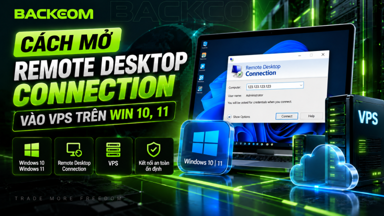 Cách Mở Remote Desktop Connection Vào VPS Trên Win 10, 11