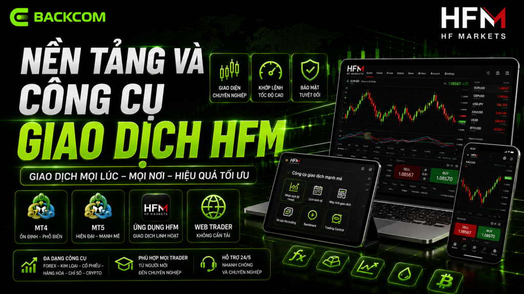 Nền tảng và công cụ giao dịch HFM: MT4, MT5, ứng dụng HFM và WebTrader