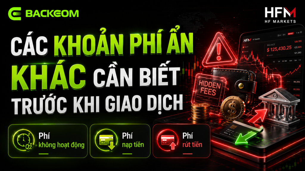 Các khoản phí ẩn trong phí giao dịch HFM - phí không hoạt động và nạp rút