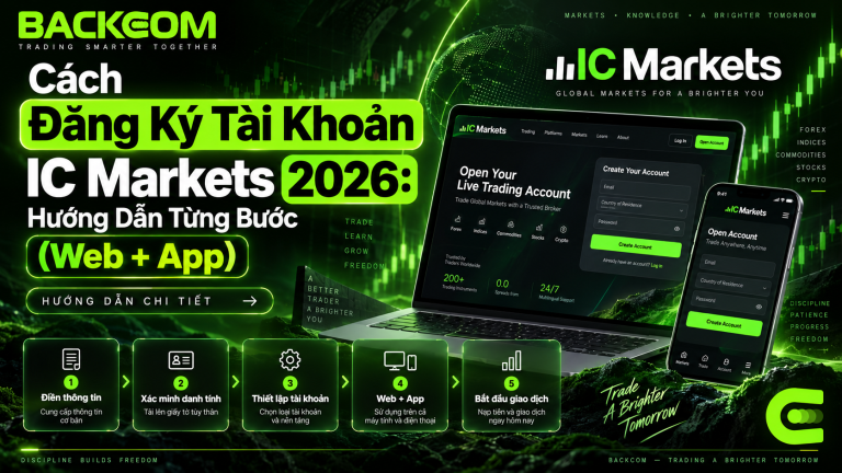 Cách Đăng Ký Tài Khoản IC Markets Mới Nhất 2026: Hướng Dẫn Từng Bước (Web + App)