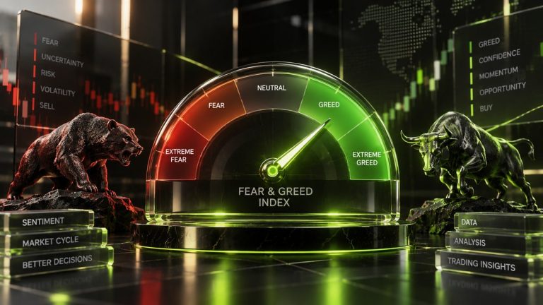 Crypto Fear & Greed Index gauge