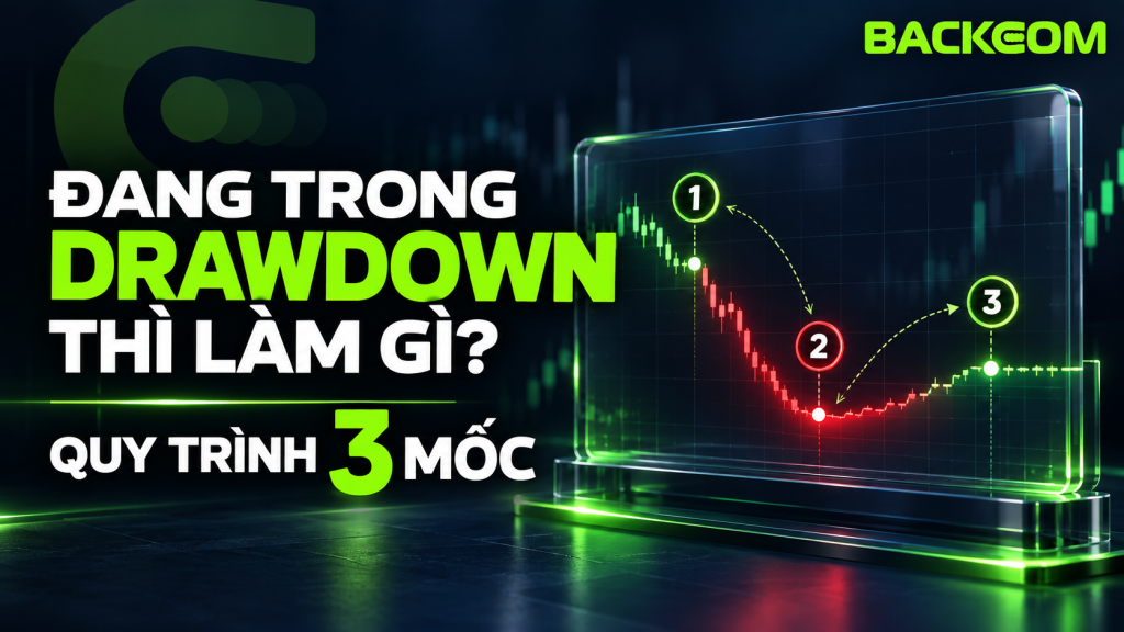 Đang trong drawdown thì làm gì: quy trình ba mốc để giảm rủi ro và phục hồi tài khoản