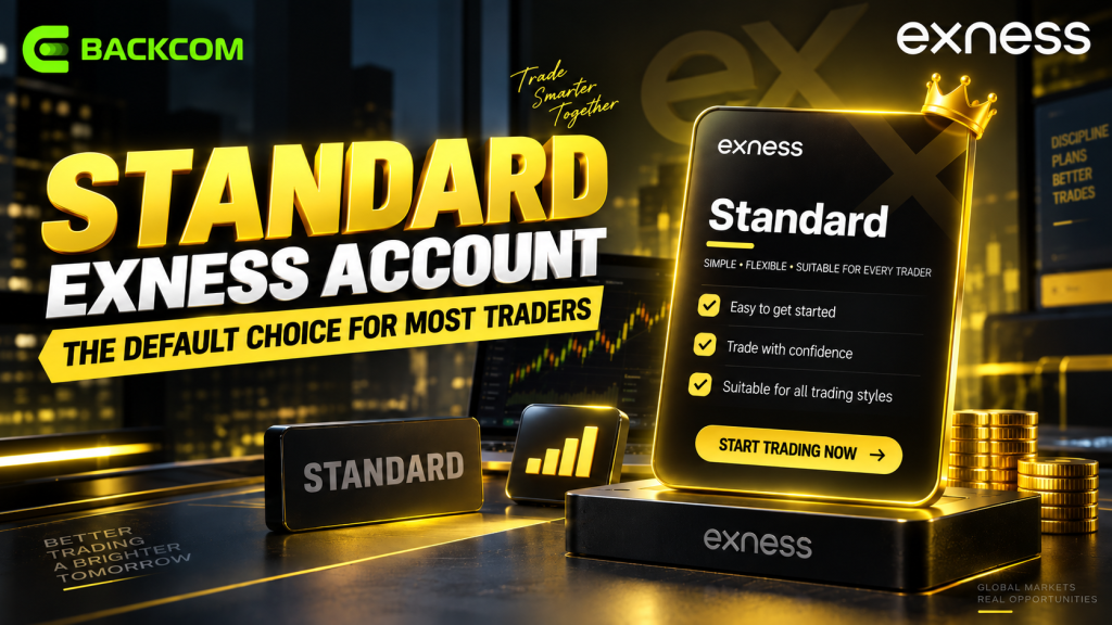 Exness Standard account, the default pick among Exness account types, easy to start with and suited to any trading style