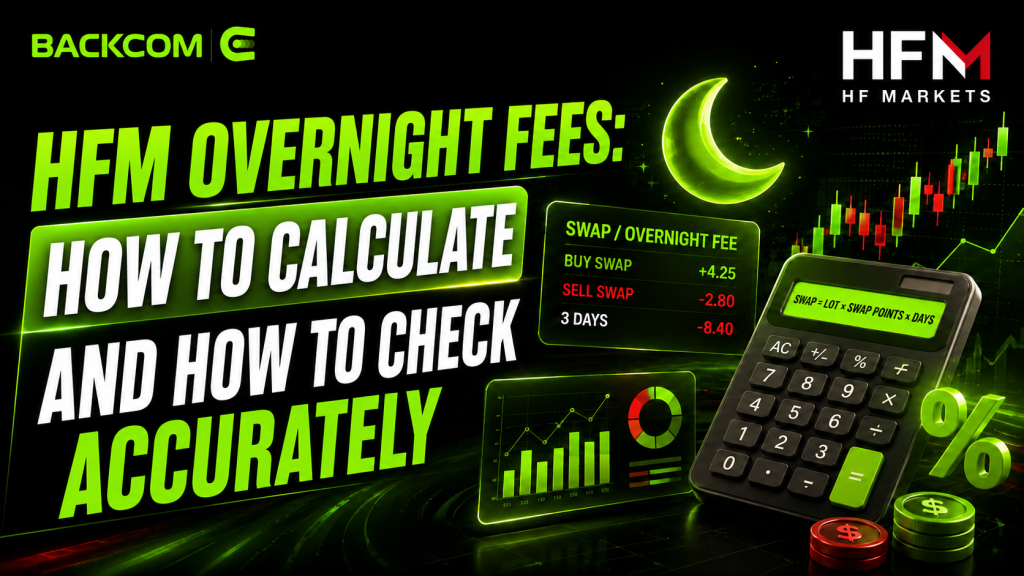 HFM overnight fees - how swap is calculated and checked on MT4 MT5