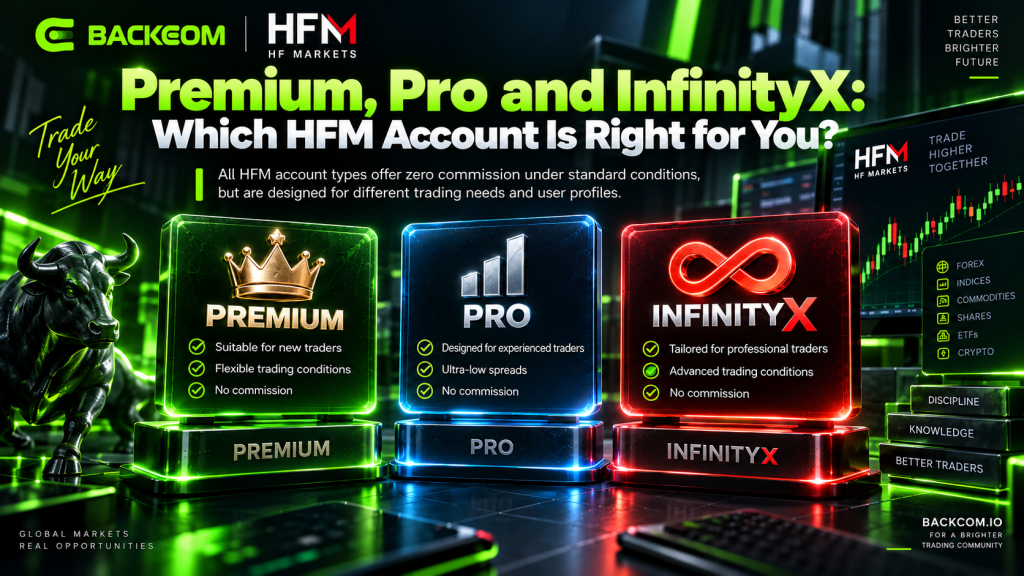 Comparing the Premium, Pro and InfinityX HFM account types to decide which HFM account to choose