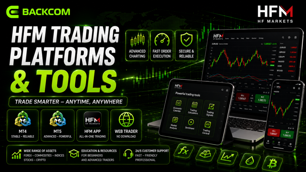 HFM trading platforms and tools: MT4, MT5, the HFM app and WebTrader