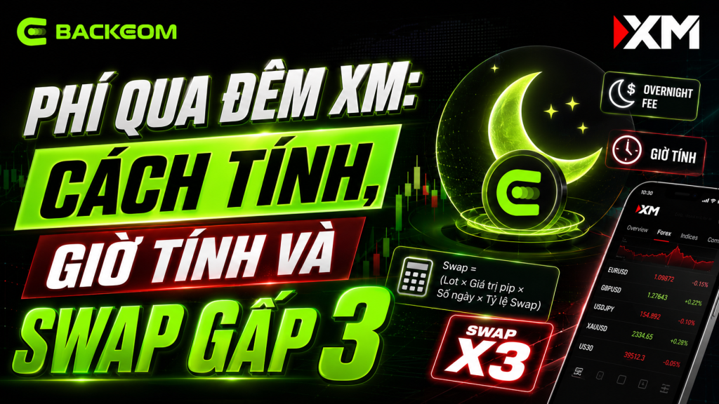 Phí qua đêm XM: cách tính swap, giờ ghi nhận và ngày swap gấp 3