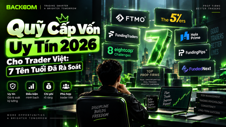 Quỹ Cấp Vốn Uy Tín 2026 Cho Trader Việt: 7 Tên Tuổi Đã Rà Soát