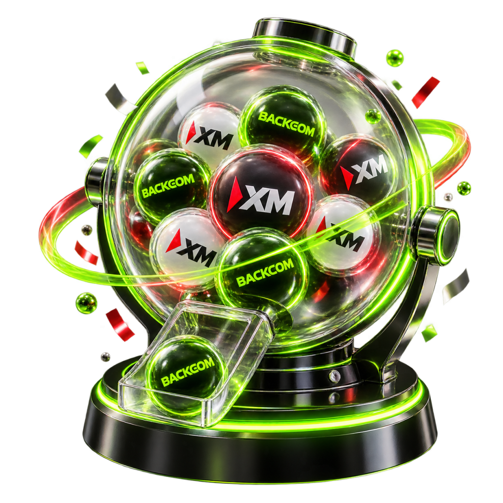 XM Lucky Draw prize drum with Backcom.io
