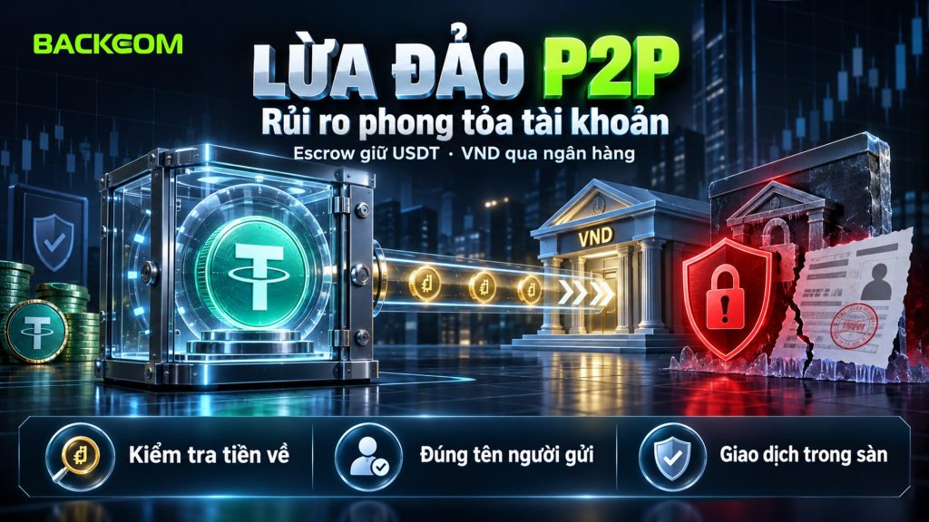 Lừa đảo P2P và rủi ro phong tỏa tài khoản: kiểm tra tiền về, đúng tên người gửi và giữ giao dịch trong sàn
