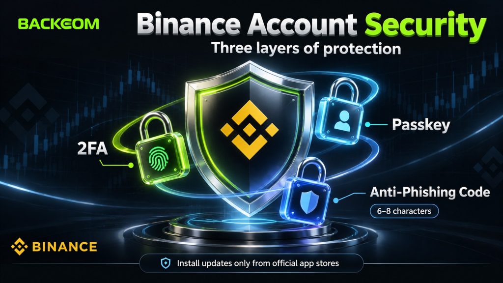 How to register on Binance securely: enable 2FA, add a passkey and set a 6–8 character anti-phishing code