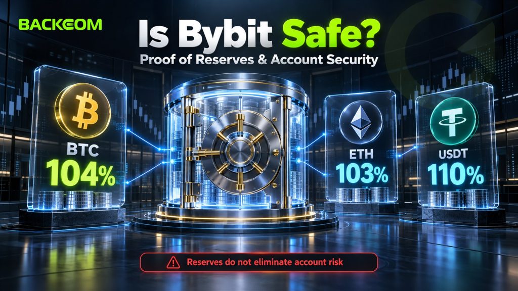 Is Bybit safe: proof of reserves report 40 shows BTC 104%, ETH 103% and USDT 110%, while reserves do not eliminate account risk