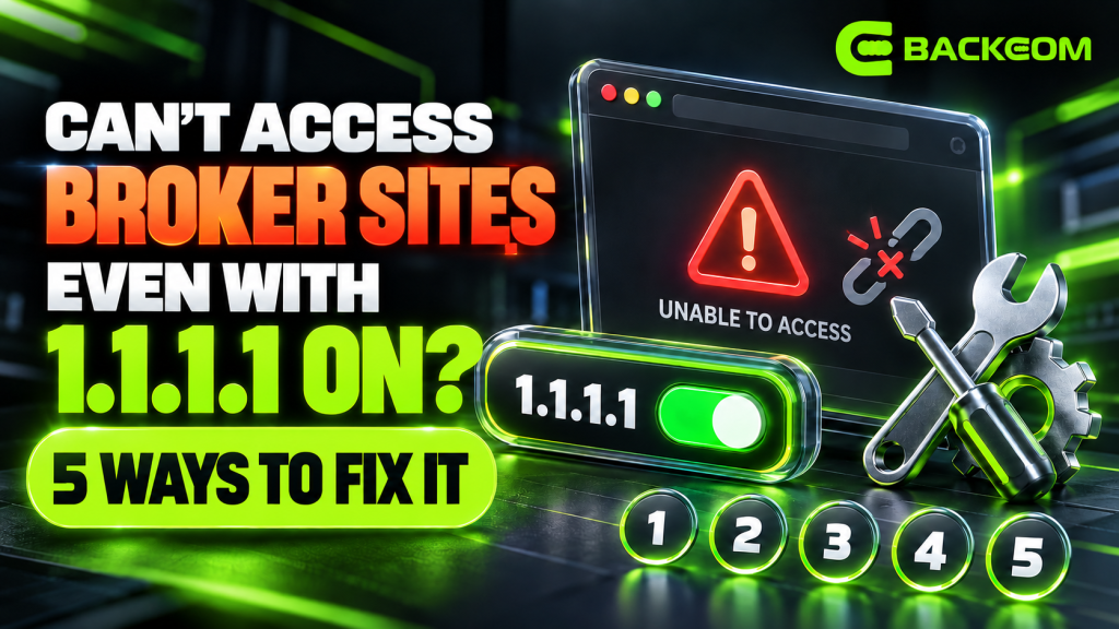 Still cannot access broker sites with the 1.1.1.1 app turned on: five things to try next