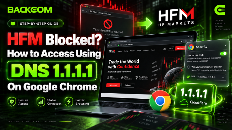 HFM Blocked? How to Access HFM Using DNS 1.1.1.1 on Chrome