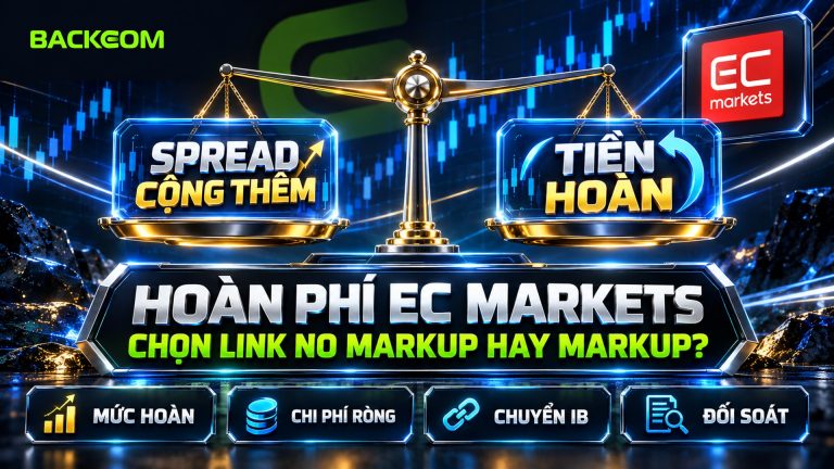 Hoàn Phí EC Markets: Mức Hoàn Từng Link Markup, Chi Phí Ròng Và Cách Nhận