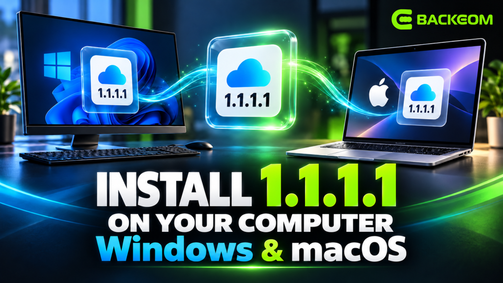 Installing the 1.1.1.1 app on Windows and macOS to reach broker sites when they are blocked