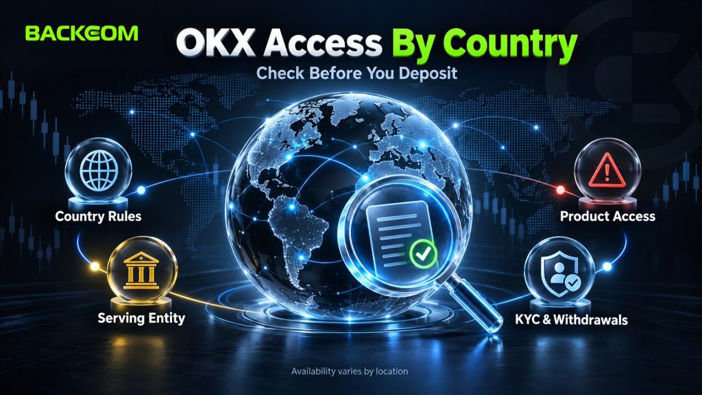 OKX access by country: check country rules, the serving entity, product access and KYC and withdrawals before you deposit