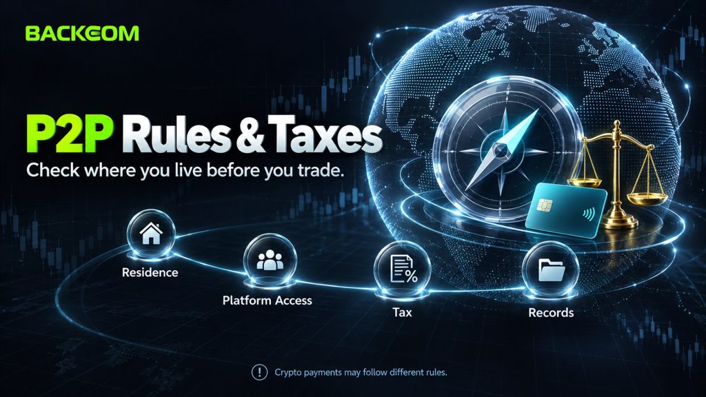 P2P trading rules and taxes by country: check residence, platform access, tax treatment and records before you trade