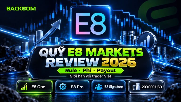 Quỹ E8 Markets Review 2026: Rule, Phí Challenge, Payout Và Giới Hạn Với Trader Việt