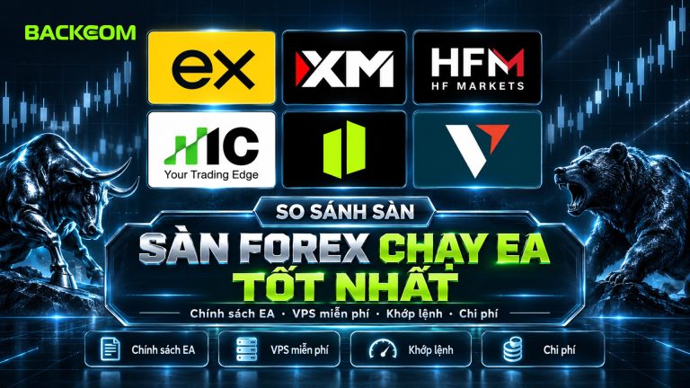 Sàn Forex Chạy EA Tốt Nhất: So Sánh Chính Sách EA, VPS Miễn Phí, Khớp Lệnh Và Chi Phí