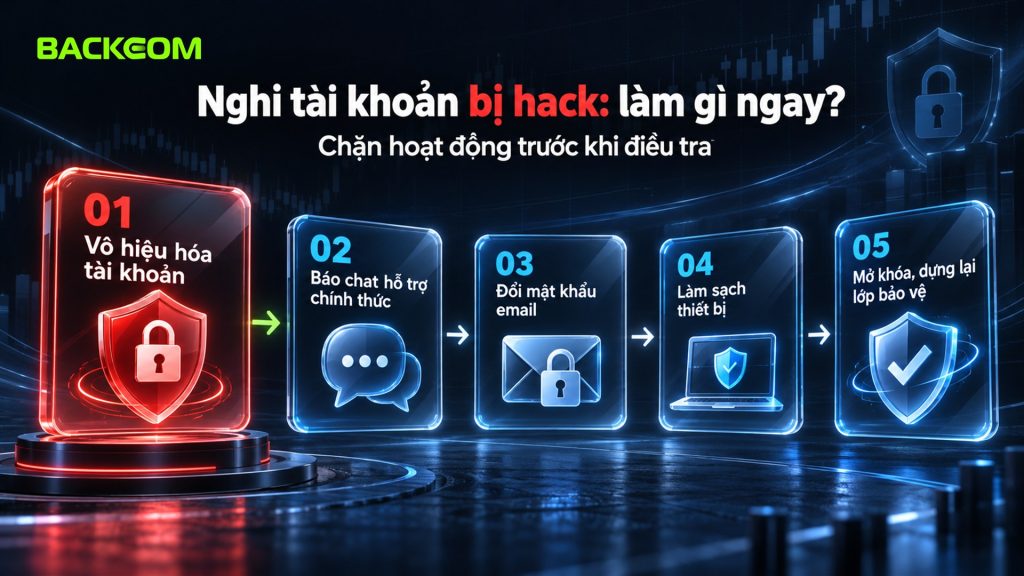 Tài khoản Binance bị hack: vô hiệu hóa tài khoản, báo chat hỗ trợ chính thức, đổi mật khẩu email, làm sạch thiết bị, mở khóa và dựng lại lớp bảo vệ